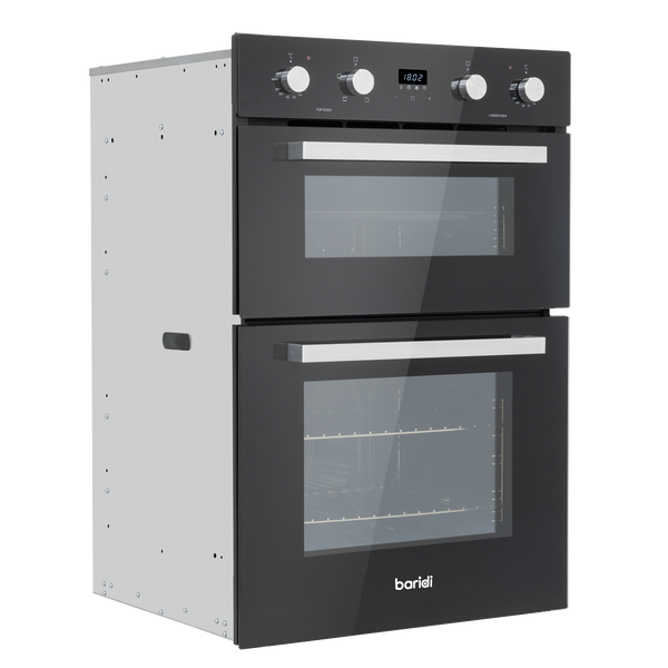 SEALEY DH279 90cm Built-In Double Oven, 88L Capacity, Energy Rating A - Black
