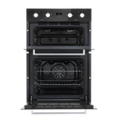 SEALEY DH279 90cm Built-In Double Oven, 88L Capacity, Energy Rating A - Black