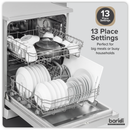 SEALEY DH280 Baridi Regular Sized Freestanding Dishwasher 60cm Wide 13 Place Settings - Silver