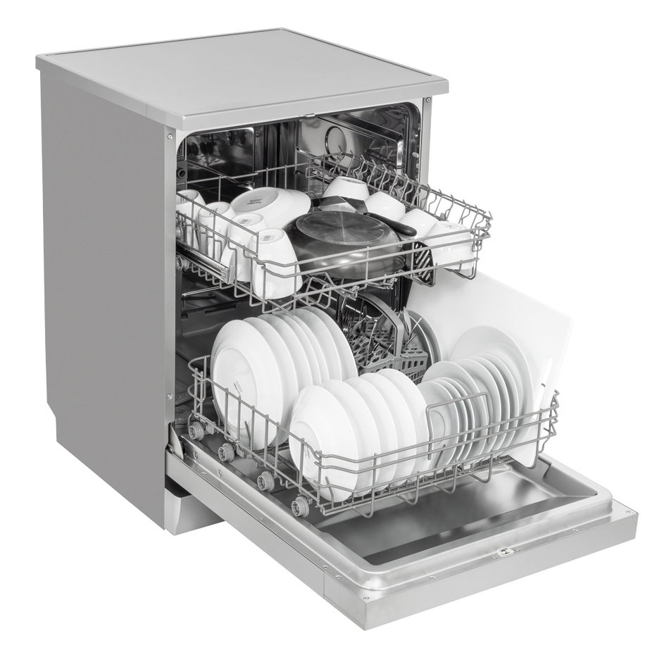 SEALEY DH280 Baridi Regular Sized Freestanding Dishwasher 60cm Wide 13 Place Settings - Silver