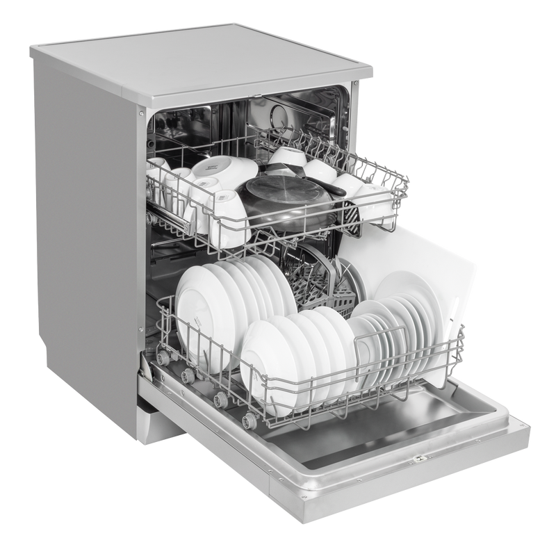 SEALEY DH280 Baridi Regular Sized Freestanding Dishwasher 60cm Wide 13 Place Settings - Silver