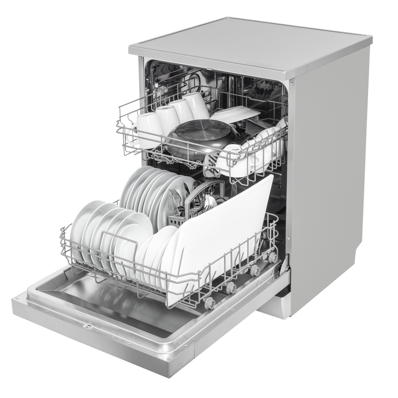 SEALEY DH280 Baridi Regular Sized Freestanding Dishwasher 60cm Wide 13 Place Settings - Silver