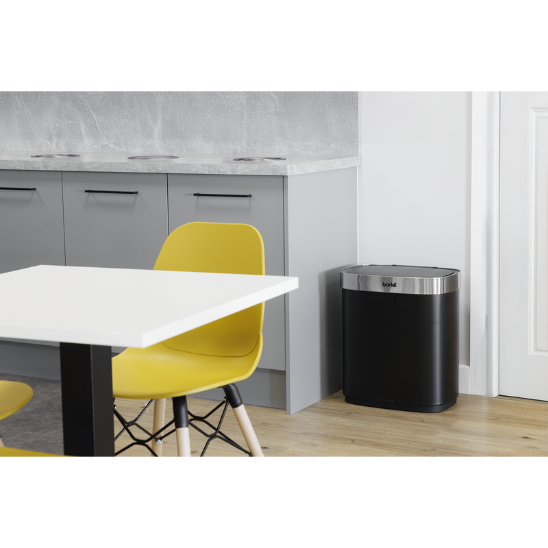 SEALEY DH281 Sensor Bin 50L - Black/Stainless Steel