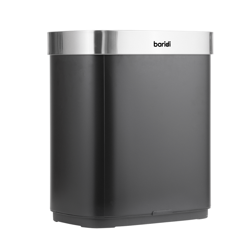 SEALEY DH281 Sensor Bin 50L - Black/Stainless Steel