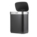 SEALEY DH281 Sensor Bin 50L - Black/Stainless Steel