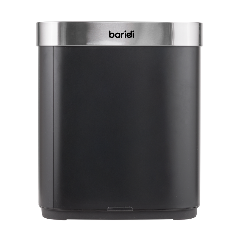 SEALEY DH281 Sensor Bin 50L - Black/Stainless Steel