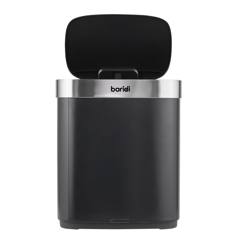 SEALEY DH281 Sensor Bin 50L - Black/Stainless Steel