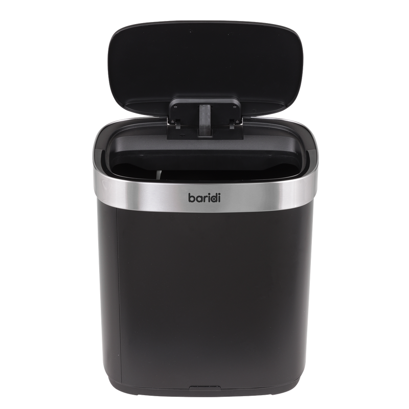 SEALEY DH281 Sensor Bin 50L - Black/Stainless Steel