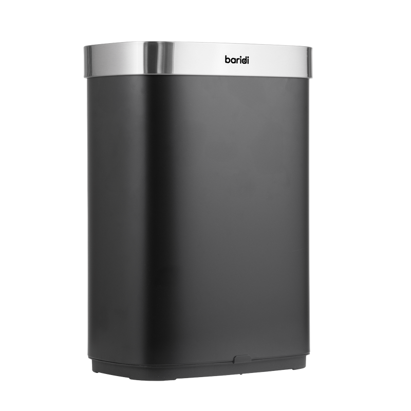 SEALEY DH282 Sensor Bin 65L - Black/Stainless Steel