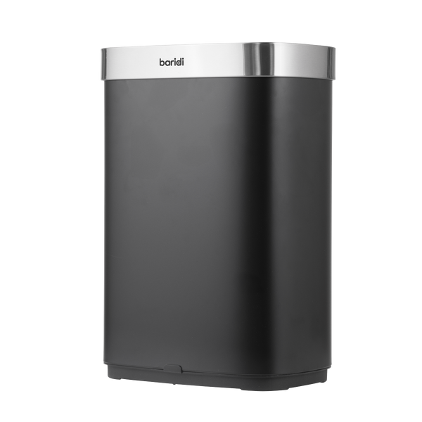 SEALEY DH282 Sensor Bin 65L - Black/Stainless Steel