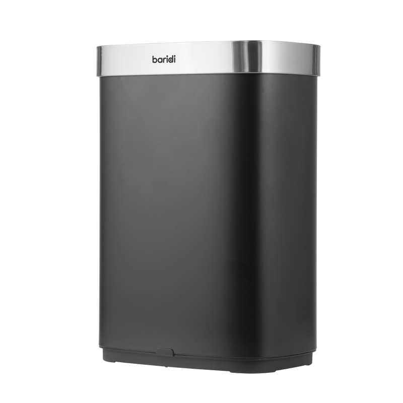 SEALEY DH282 Sensor Bin 65L - Black/Stainless Steel