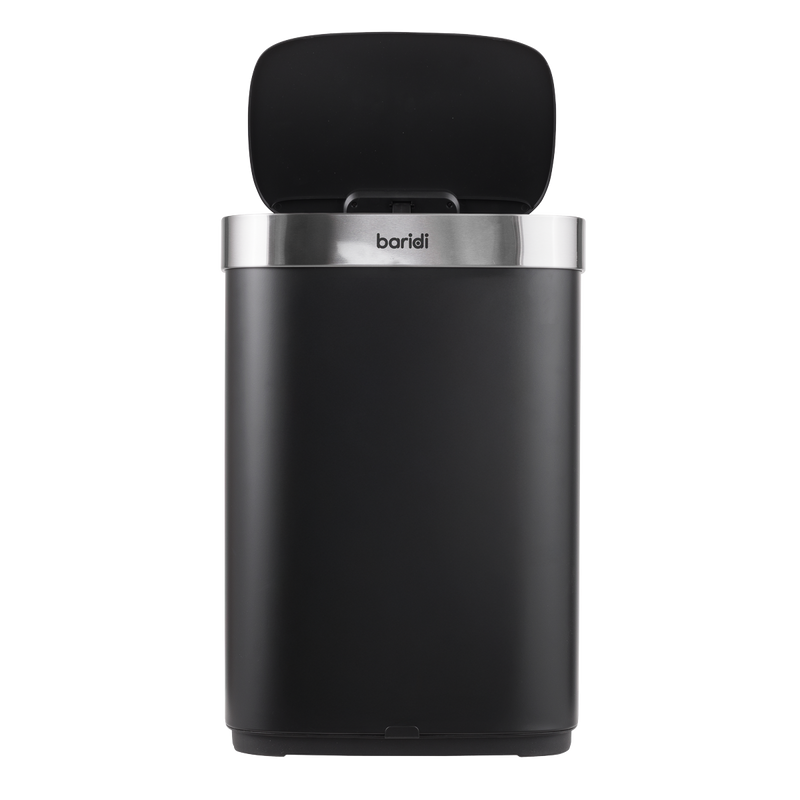 SEALEY DH282 Sensor Bin 65L - Black/Stainless Steel