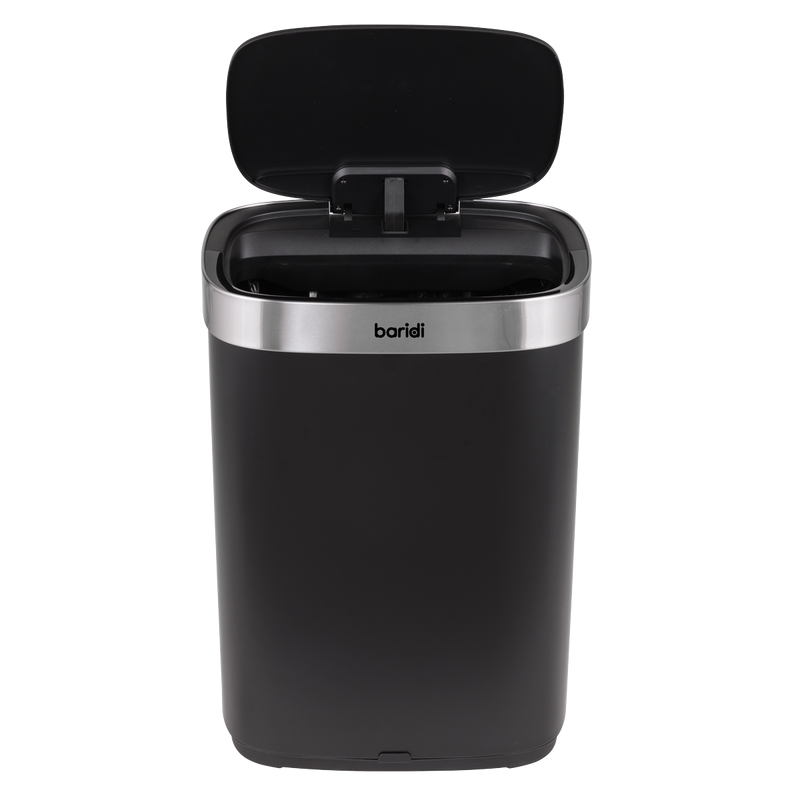 SEALEY DH282 Sensor Bin 65L - Black/Stainless Steel