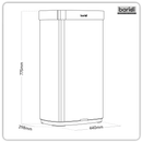 SEALEY DH283 Sensor Bin 80L - Black/Stainless Steel