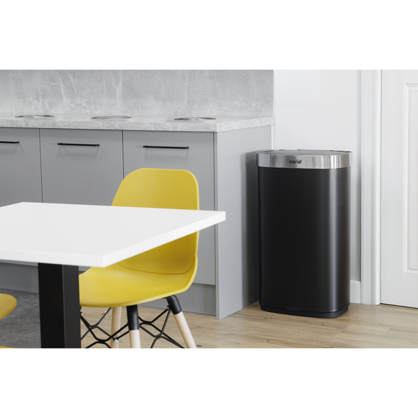 SEALEY DH283 Sensor Bin 80L - Black/Stainless Steel