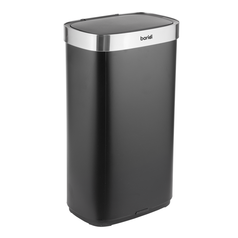SEALEY DH283 Sensor Bin 80L - Black/Stainless Steel