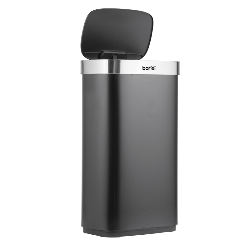 SEALEY DH283 Sensor Bin 80L - Black/Stainless Steel