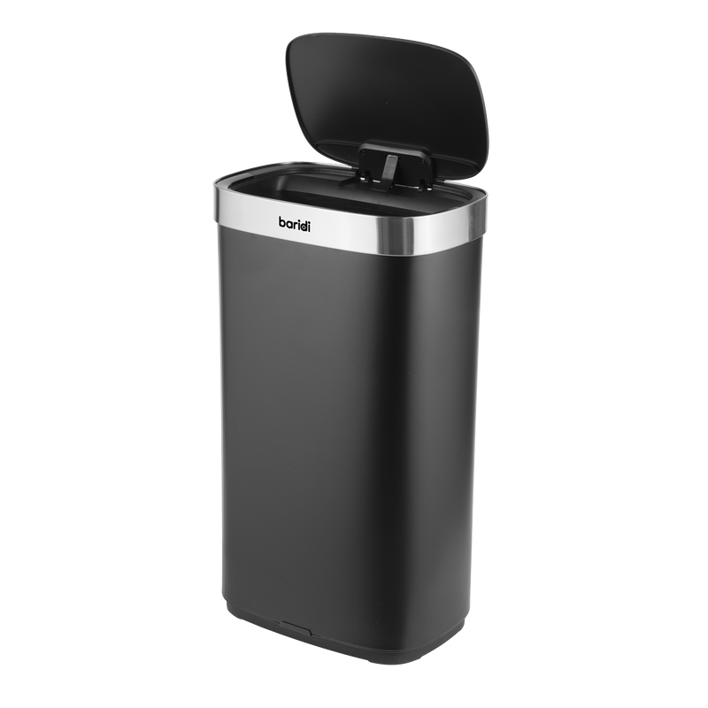 SEALEY DH283 Sensor Bin 80L - Black/Stainless Steel