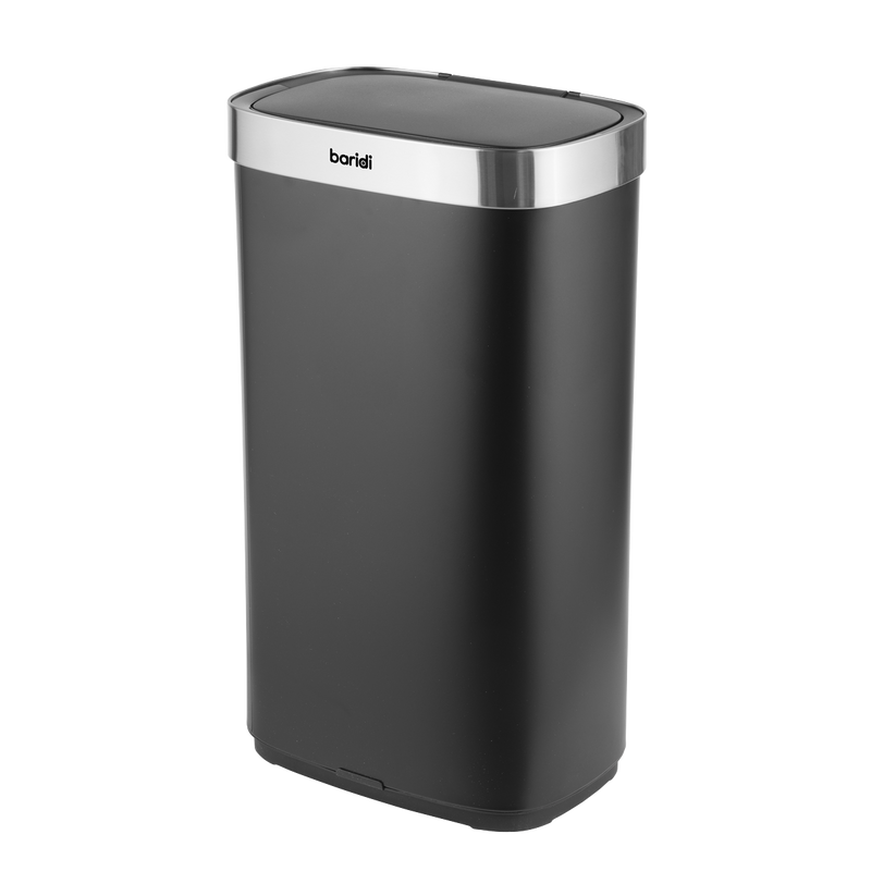 SEALEY DH283 Sensor Bin 80L - Black/Stainless Steel