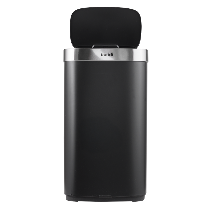 SEALEY DH283 Sensor Bin 80L - Black/Stainless Steel