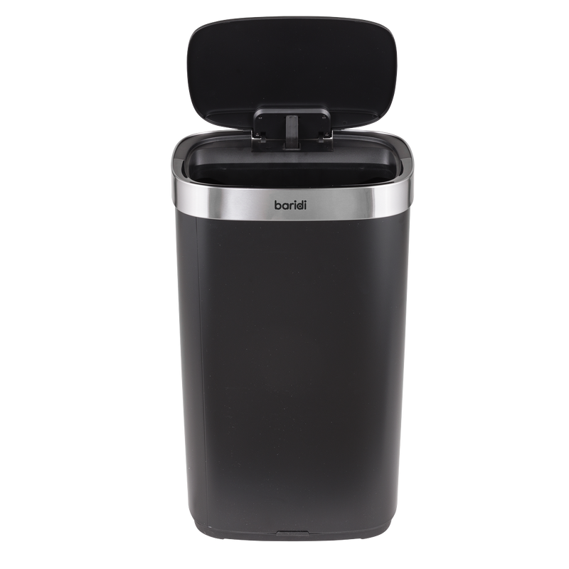 SEALEY DH283 Sensor Bin 80L - Black/Stainless Steel