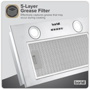 SEALEY DH284 Baridi Cooker Hood with 5 Layer Filter 52cm - Stainless Steel