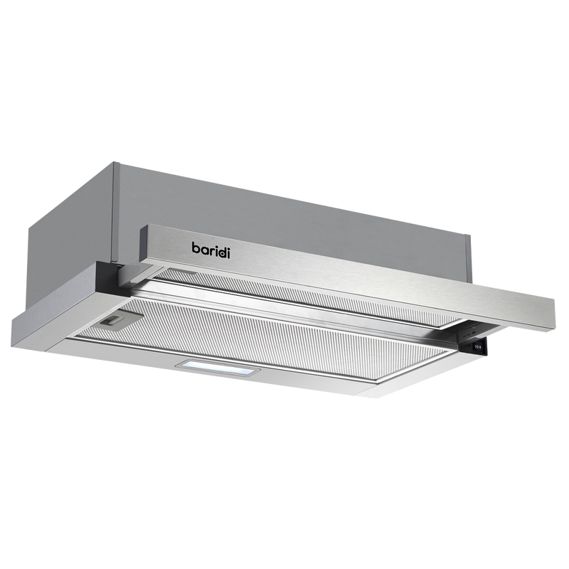 SEALEY DH286 Baridi Telescopic Cooker Hood with Aluminium Filters 60cm - Stainless Steel