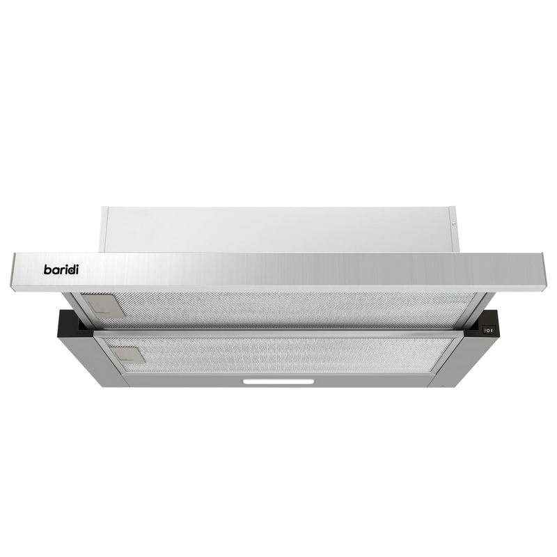 SEALEY DH286 Baridi Telescopic Cooker Hood with Aluminium Filters 60cm - Stainless Steel