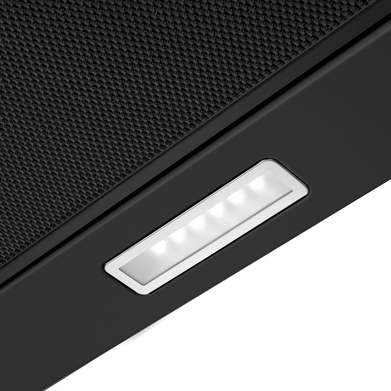 SEALEY DH287 Baridi Telescopic Cooker Hood with Aluminium Filters 60cm - Black