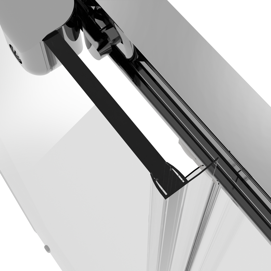 Sealey DH294 Sliding Shower Door 1200 x 1850mm, 6mm Tempered Glass, Reversible - Chrome