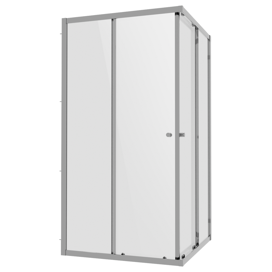 Sealey DH299 Corner Shower Entry Enclosure 900 x 900 x 1850mm with 6mm Tempered Glass - Chrome