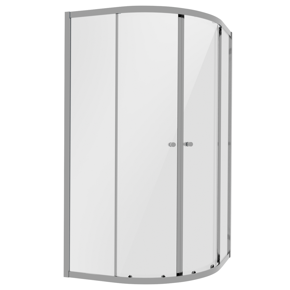 Sealey DH302 Quadrant Shower Entry Enclosure 900 x 900 x 1850mm with 6mm Tempered Glass - Chrome