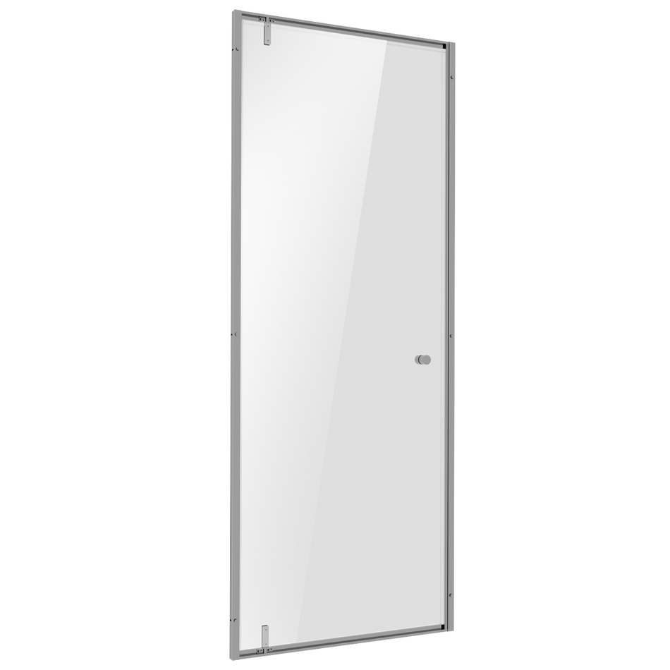 Sealey DH306 Hinged Shower Door 800 x 1850mm, 6mm Tempered Glass, Reversible - Chrome