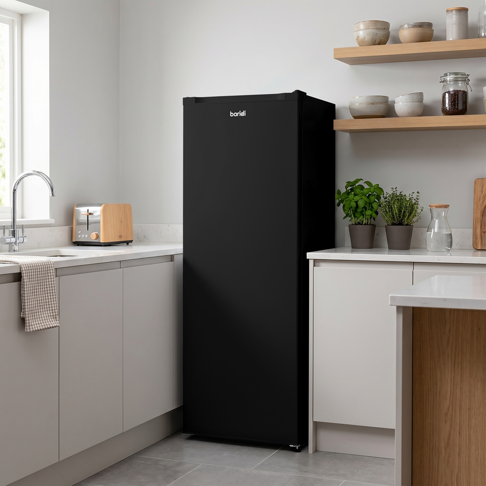 Sealey DH325 Freestanding Tall Freezer 177L Capacity – Black
