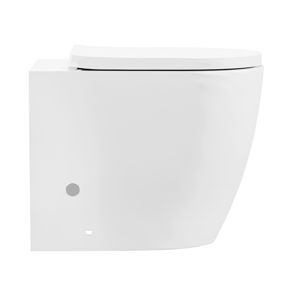 Sealey DH334 Back-to-Wall Toilet with Soft Close Seat & Rimless Flush – White