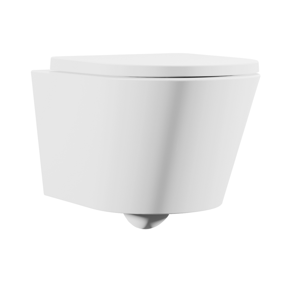 Sealey DH335 Wall Hung Toilet with Soft Close Seat & Rimless Flush – White