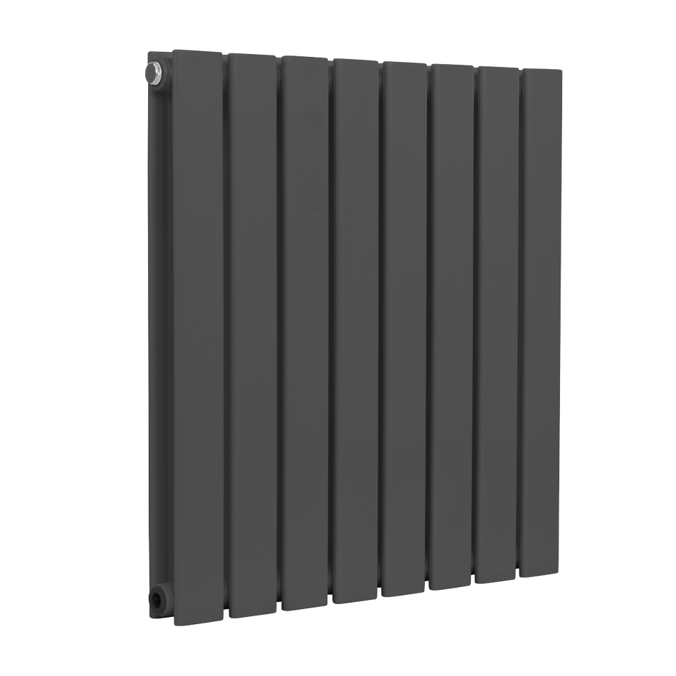Baridi DH339 Horizontal Radiator Contemporary Double Flat Panel Design 600 x 560mm – Anthracite