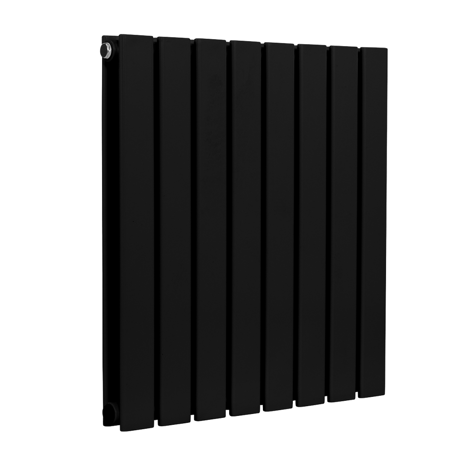 Baridi DH344 Horizontal Radiator Contemporary Double Flat Panel Design 600 x 560mm – Black