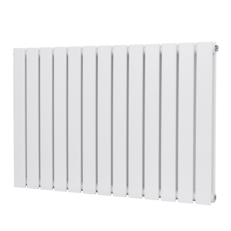 Baridi DH351 Horizontal Radiator Contemporary Double Flat Panel Design 600 x 910mm – White