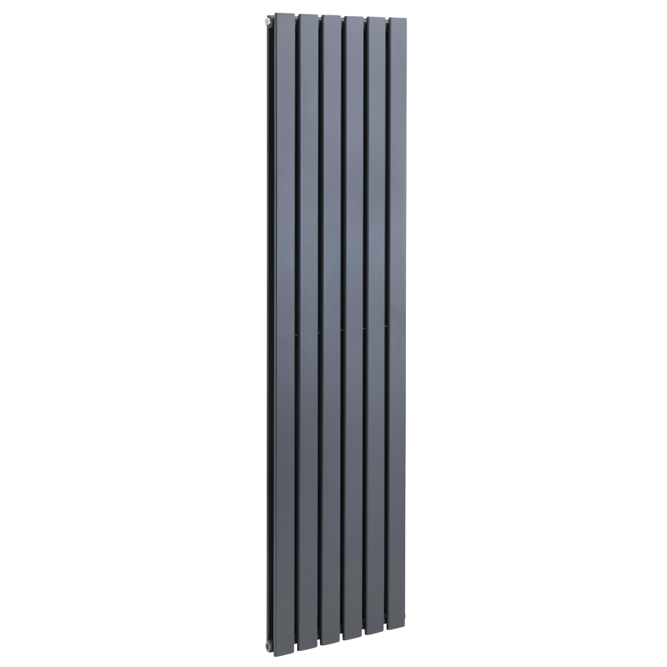 Baridi DH353 Vertical Radiator Contemporary Double Flat Panel Design 420 x 1800mm – Anthracite