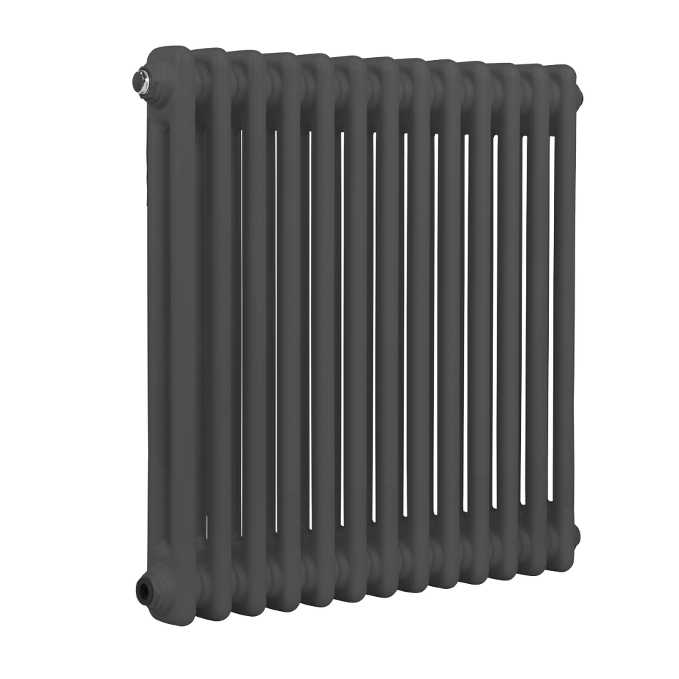 Baridi DH357 Horizontal Traditional 2 Column Radiator 600 x 607mm – Anthracite