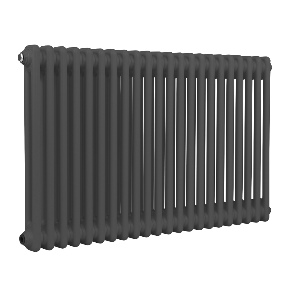 Baridi DH359 Horizontal Traditional 2 Column Radiator 600 x 1012mm – Anthracite