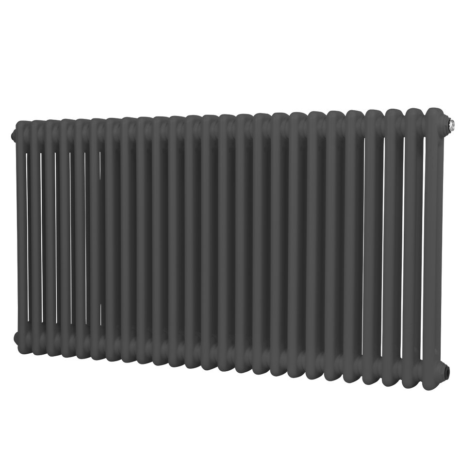 Baridi DH360 Horizontal Traditional 2 Column Radiator 600 x 1147mm – Anthracite