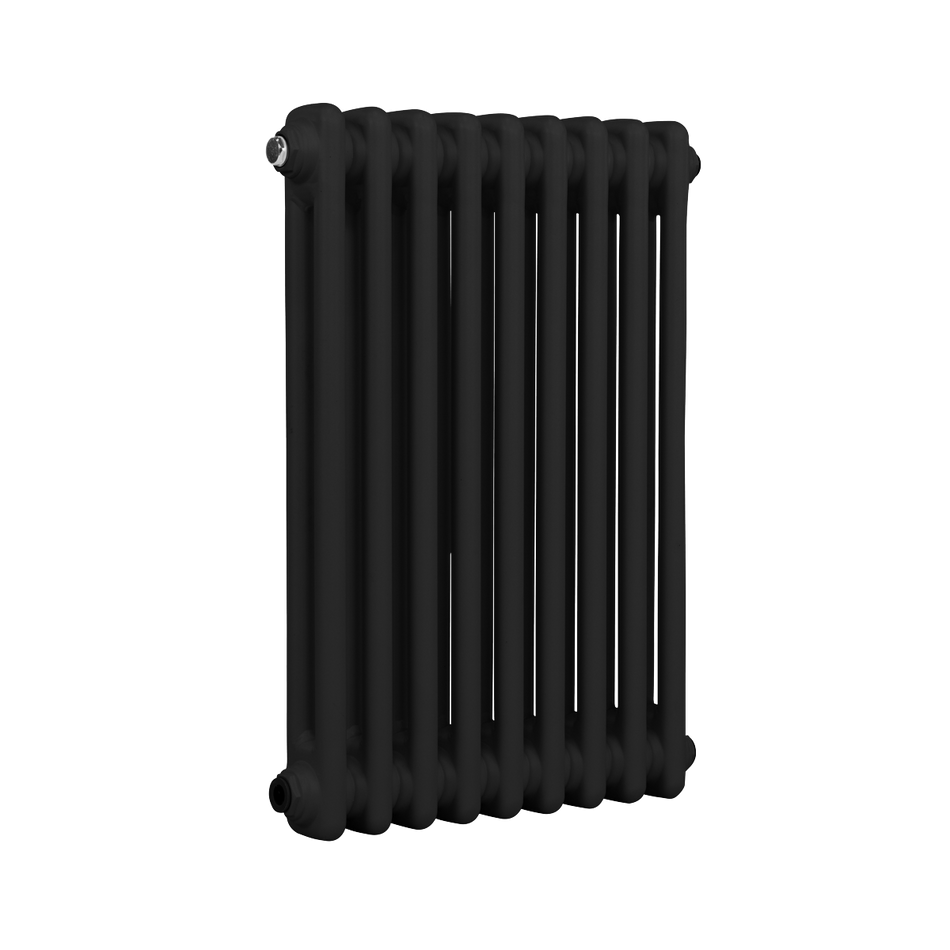 Baridi DH361 Horizontal Traditional 2 Column Radiator 600 x 427mm – Black