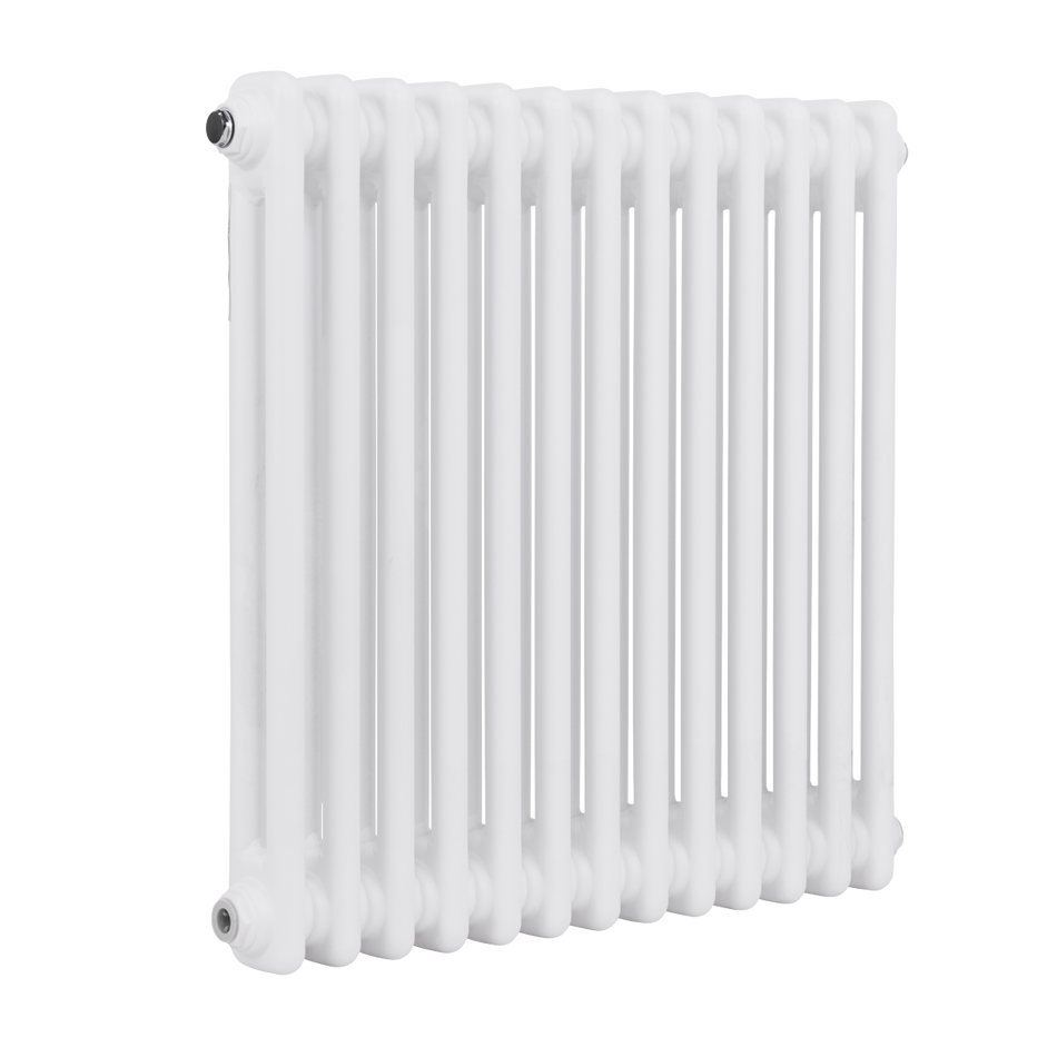 Baridi DH367 Horizontal Traditional 2 Column Radiator 600 x 607mm – White