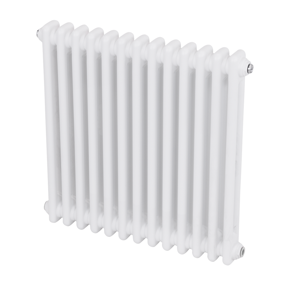 Baridi DH367 Horizontal Traditional 2 Column Radiator 600 x 607mm – White