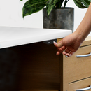 Dellonda DH36  Single Motor Ultra-Quiet Adjustable-Height Electric Sit/Stand Desk - White Desktop