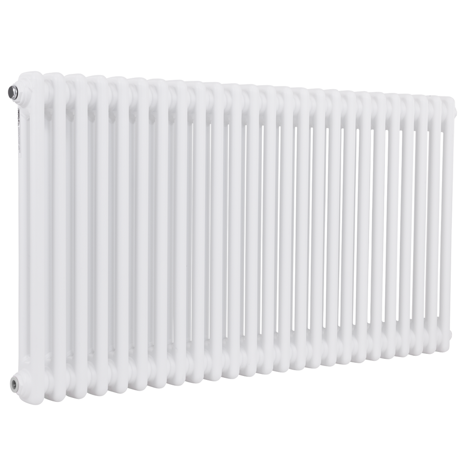 Baridi DH370 Horizontal Traditional 2 Column Radiator 600 x 1147mm – White