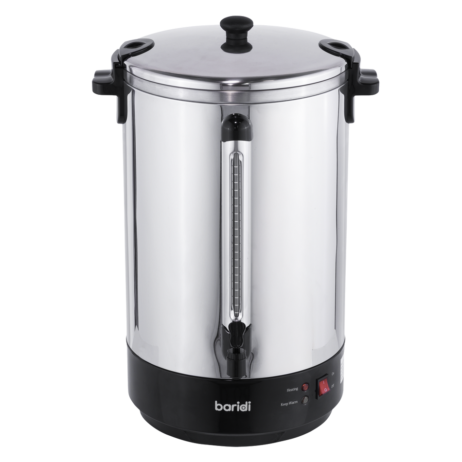 Baridi DH388 Hot Water Boiler, Tea Urn 30L Capacity - Stainless Steel