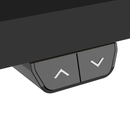 Dellonda DH38  Single Motor Ultra-Quiet Adjustable-Height Electric Sit/Stand Desk - Black Desktop